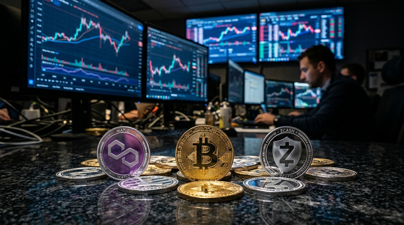 Crypto Market Overview: Bitcoin rebounds while Polygon, Zcash lead gains