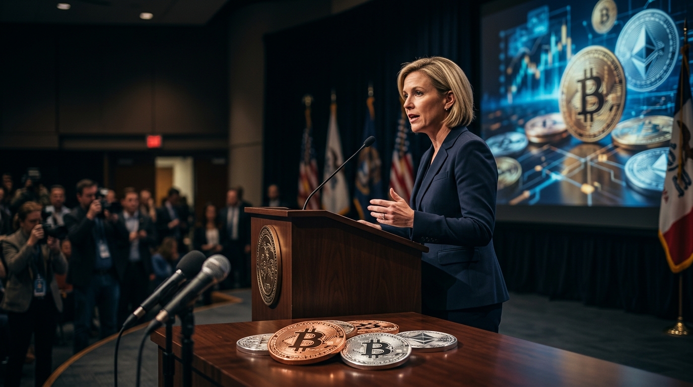 See Attorney General Brenna Bird speak on fighting crypto companies