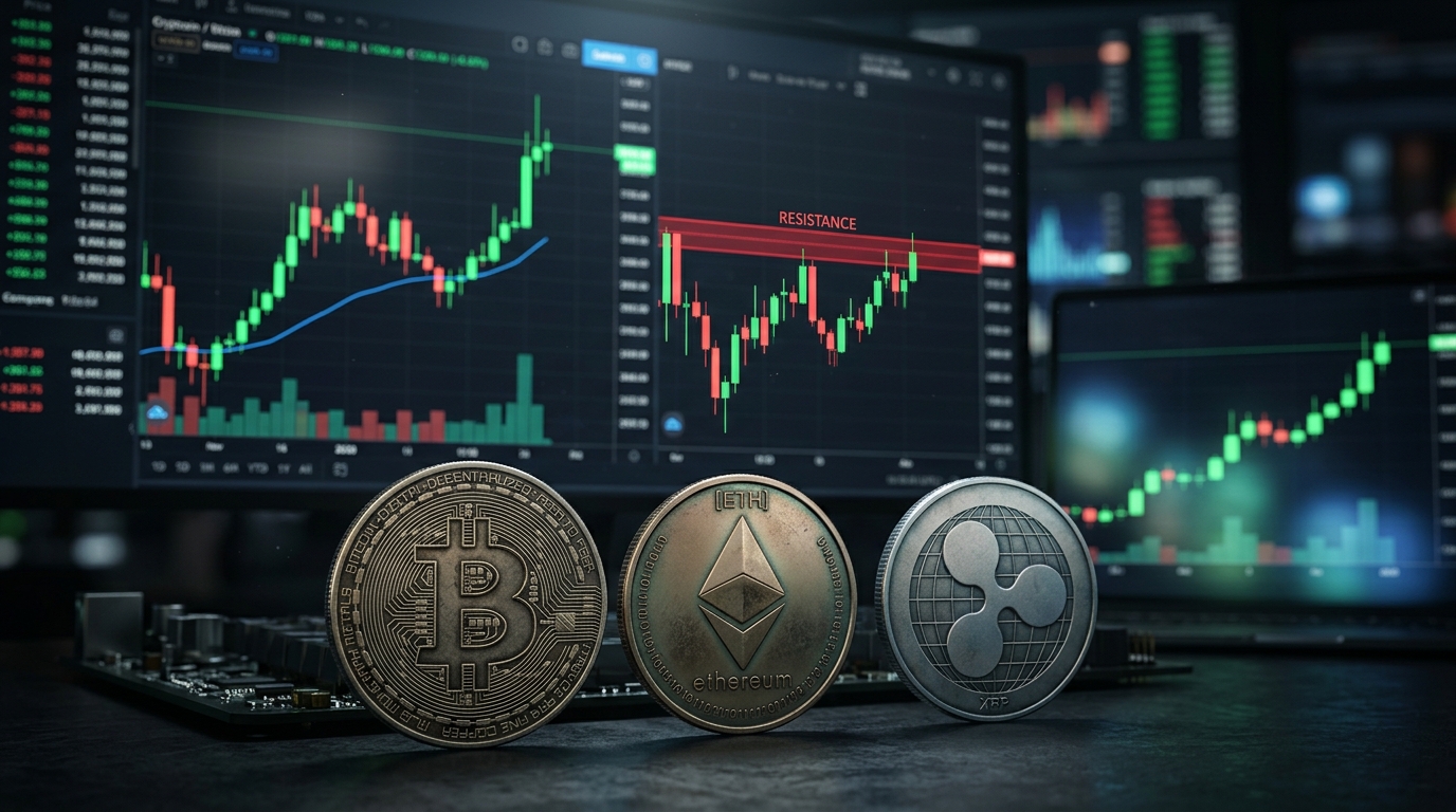 Top 3 Price Prediction: Bitcoin, Ethereum, Ripple – BTC breaks 50-day EMA, ETH near critical resistance, XRP hints mild recovery