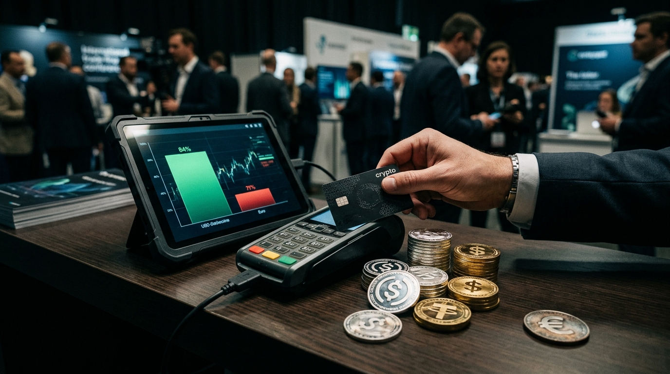 USDC and USDT Now Own 84% of Crypto Card Spend as the Euro Retreats